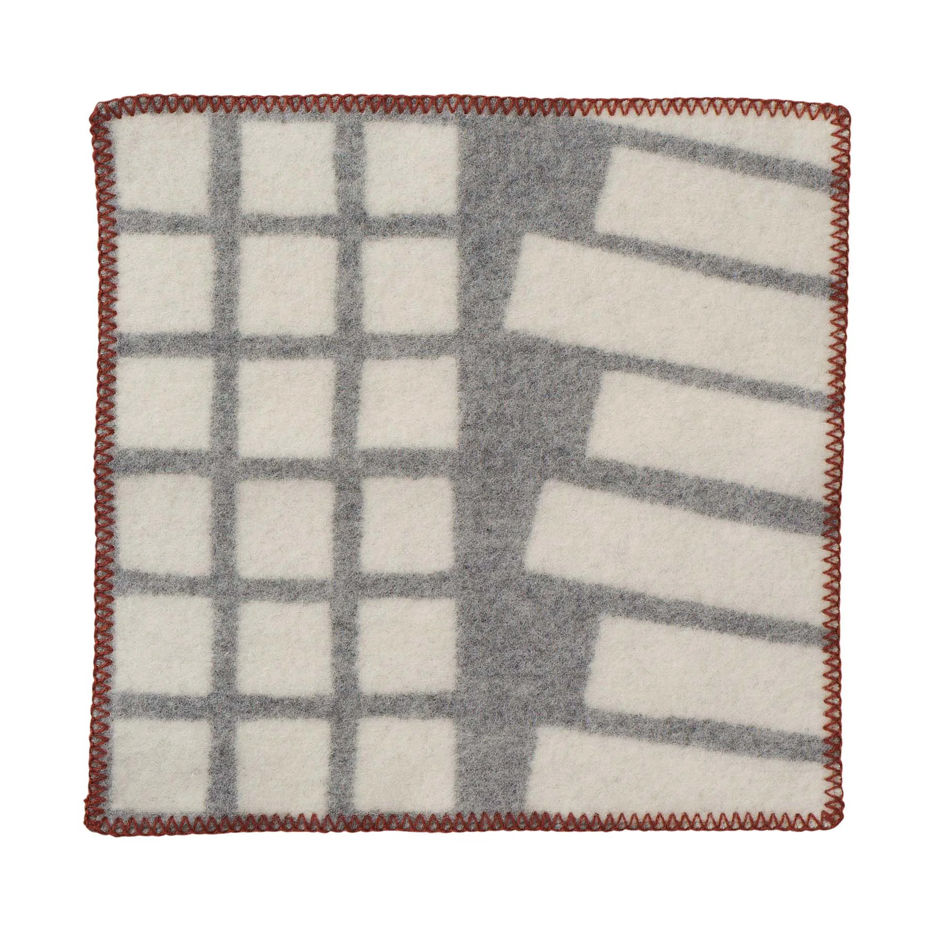 Sankt Petri 座垫43x43cm, 浅灰色 Klippan Yllefabrik