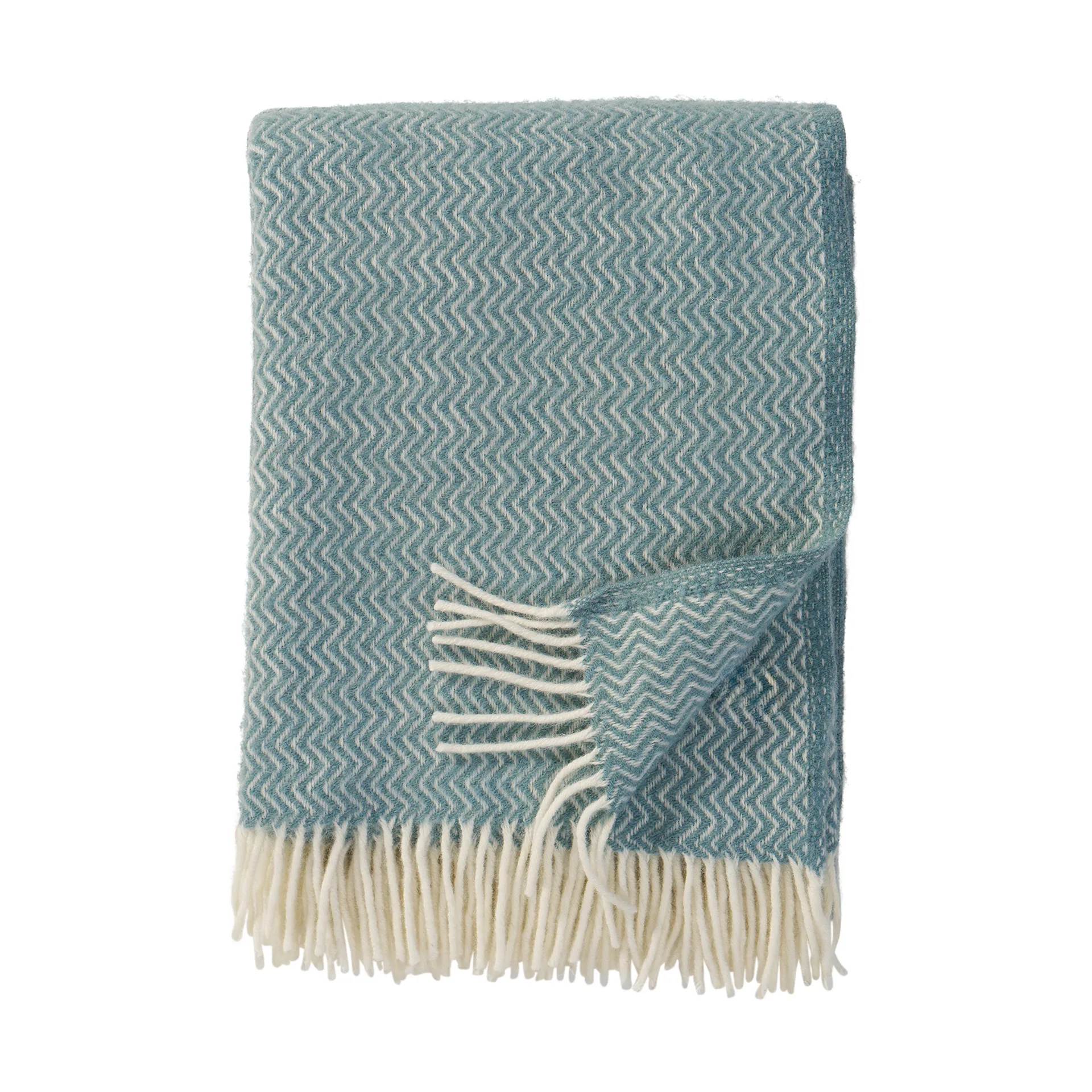 Sorbet 羊毛 毯子 130x200 cm, Silky 蓝色 Klippan Yllefabrik