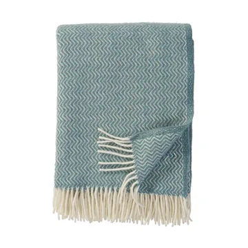 Sorbet 羊毛 毯子 130x200 cm - Silky 蓝色 - Klippan Yllefabrik