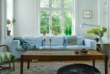 Sorbet 羊毛 毯子 130x200 cm - Silky 蓝色 - Klippan Yllefabrik