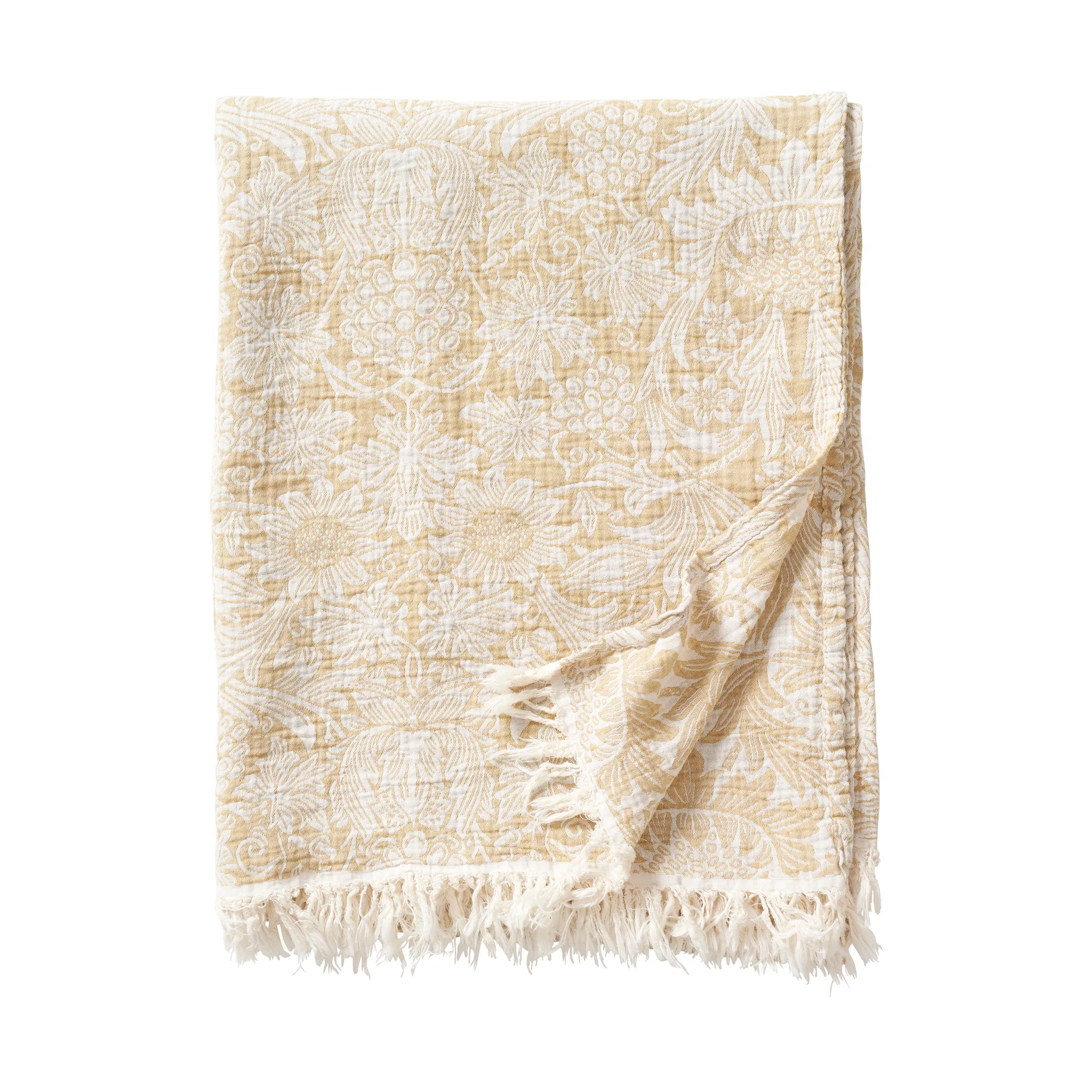 Sunflower 棉毯子 140x200 cm, Golden Klippan Yllefabrik