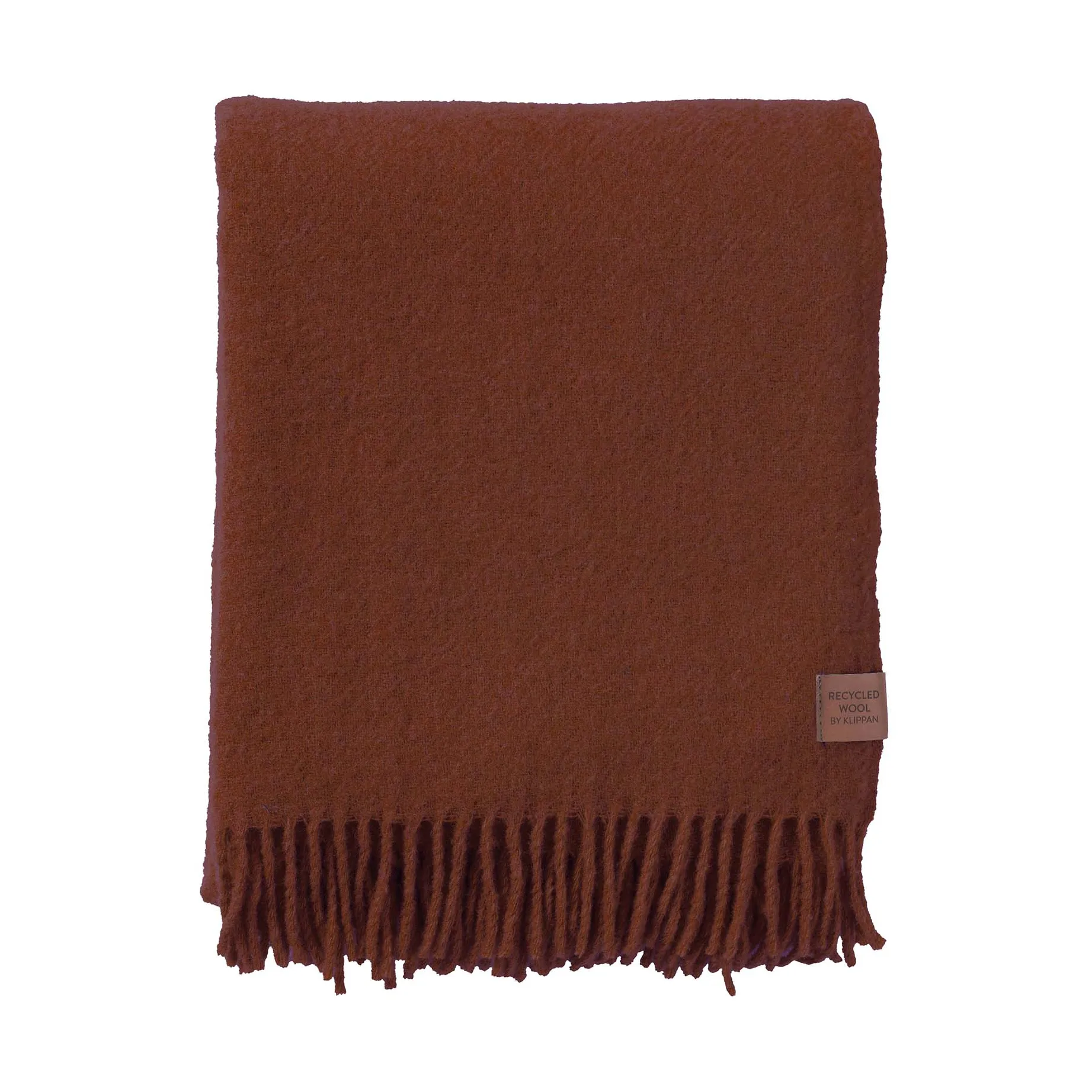 True 羊毛 毯子 130x200 cm, 锈红色 Klippan Yllefabrik
