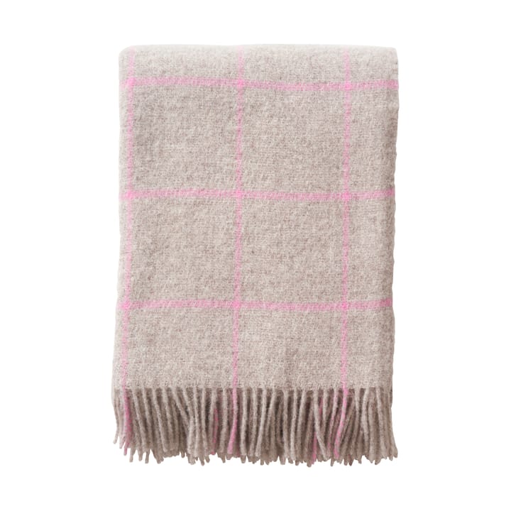Vinga 羊毛毯子 - Beige-pink - Klippan Yllefabrik