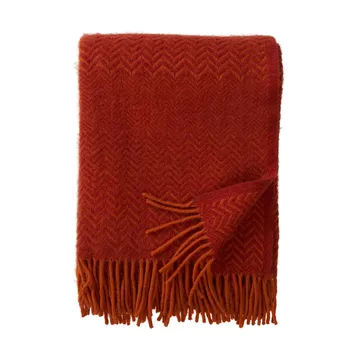 Zigzag 羊毛 毯子 130x200 cm - Ruby - Klippan Yllefabrik