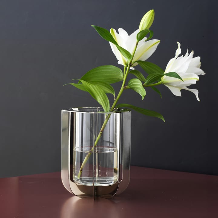 Jazz爵士系列 花瓶 20cm , 银色 KLONG