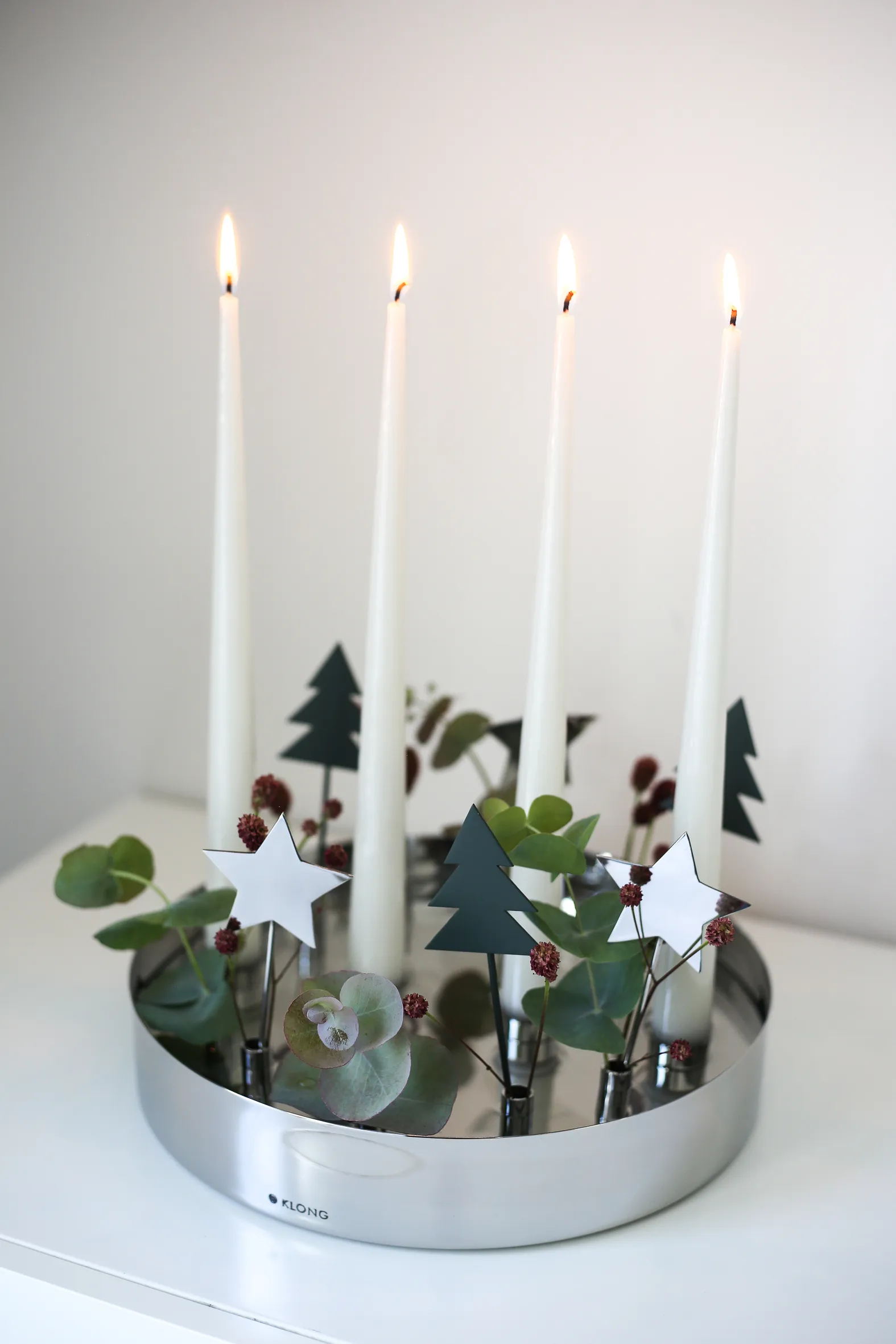 Joyful advent 烛台, 银色 KLONG
