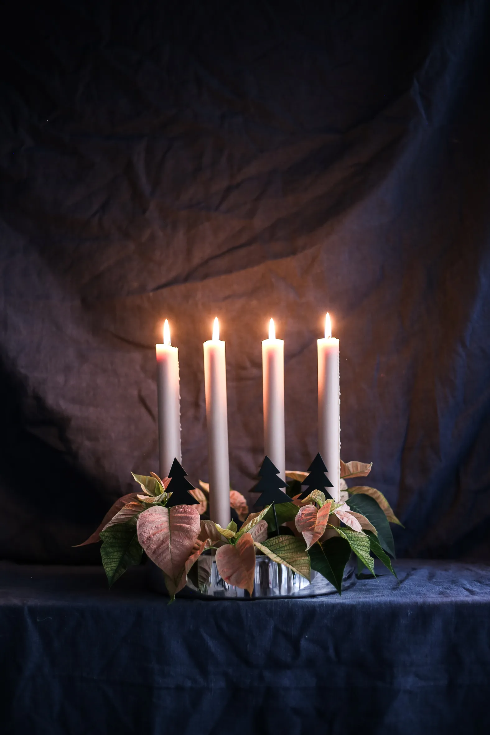 Joyful advent 烛台, 银色 KLONG