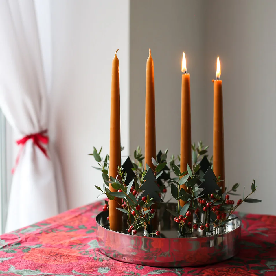 Joyful advent 烛台, 银色 KLONG
