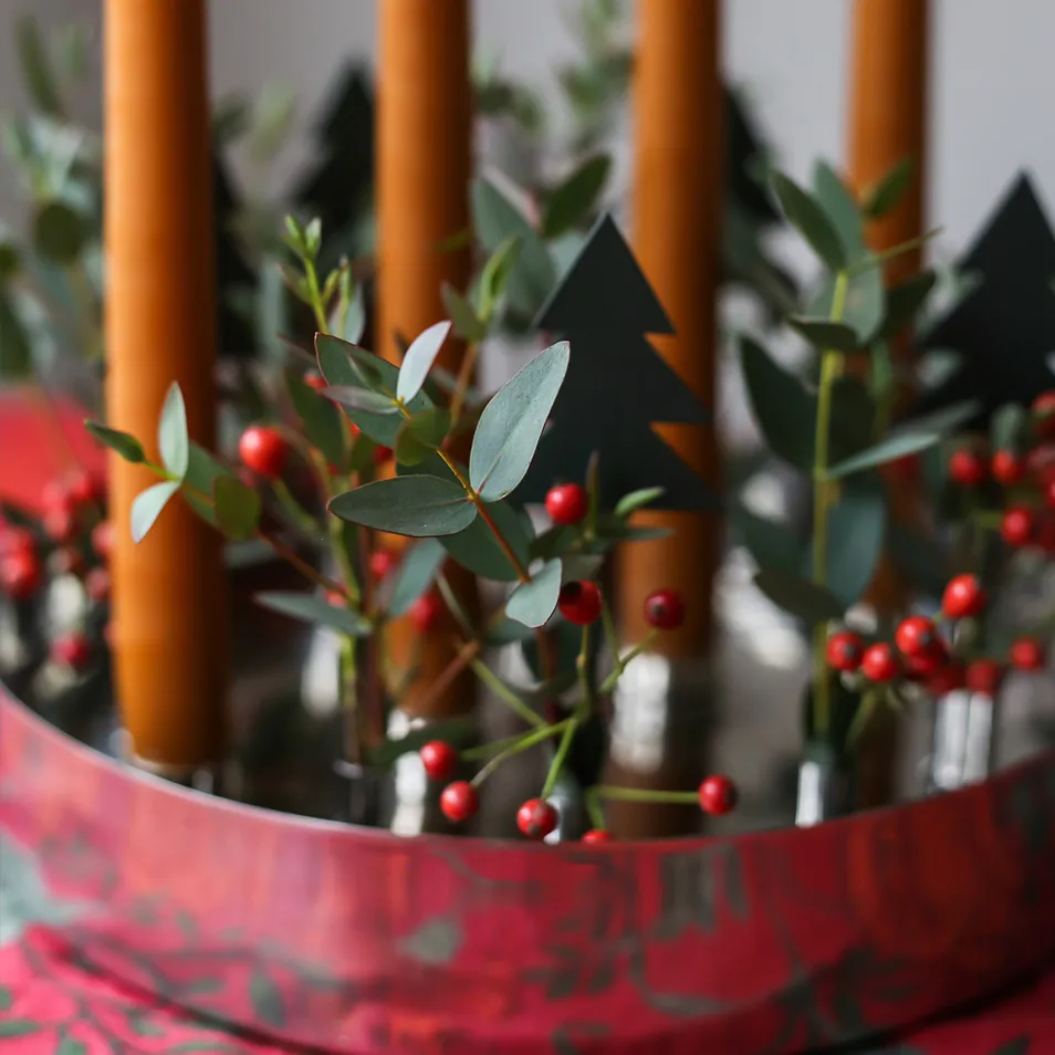 Joyful advent 烛台, 银色 KLONG