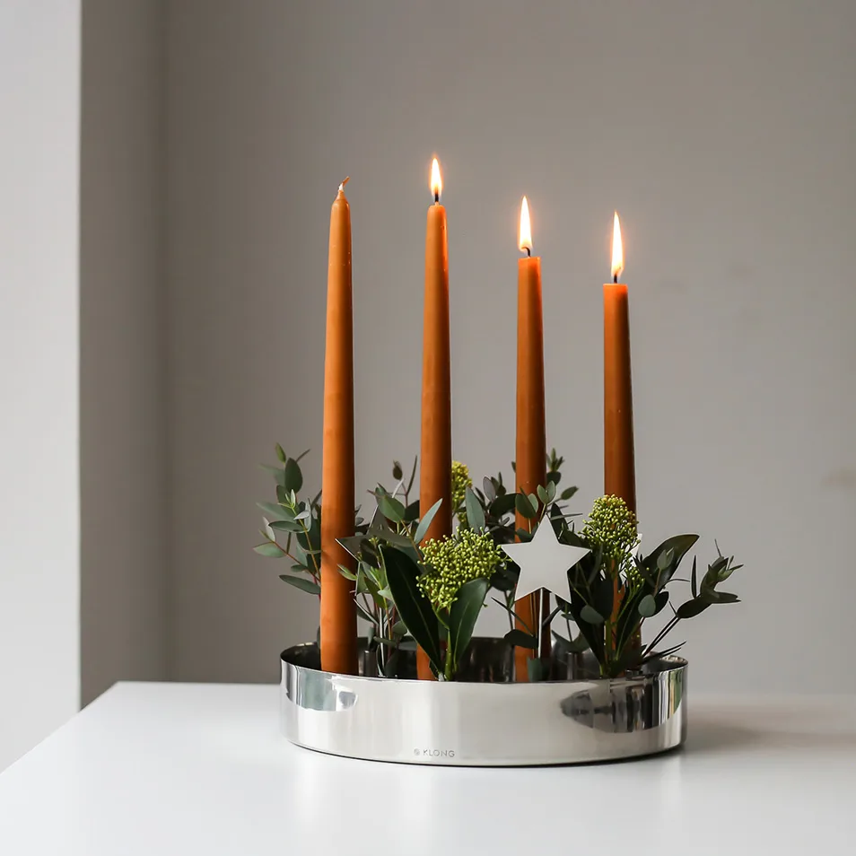 Joyful advent 烛台, 银色 KLONG