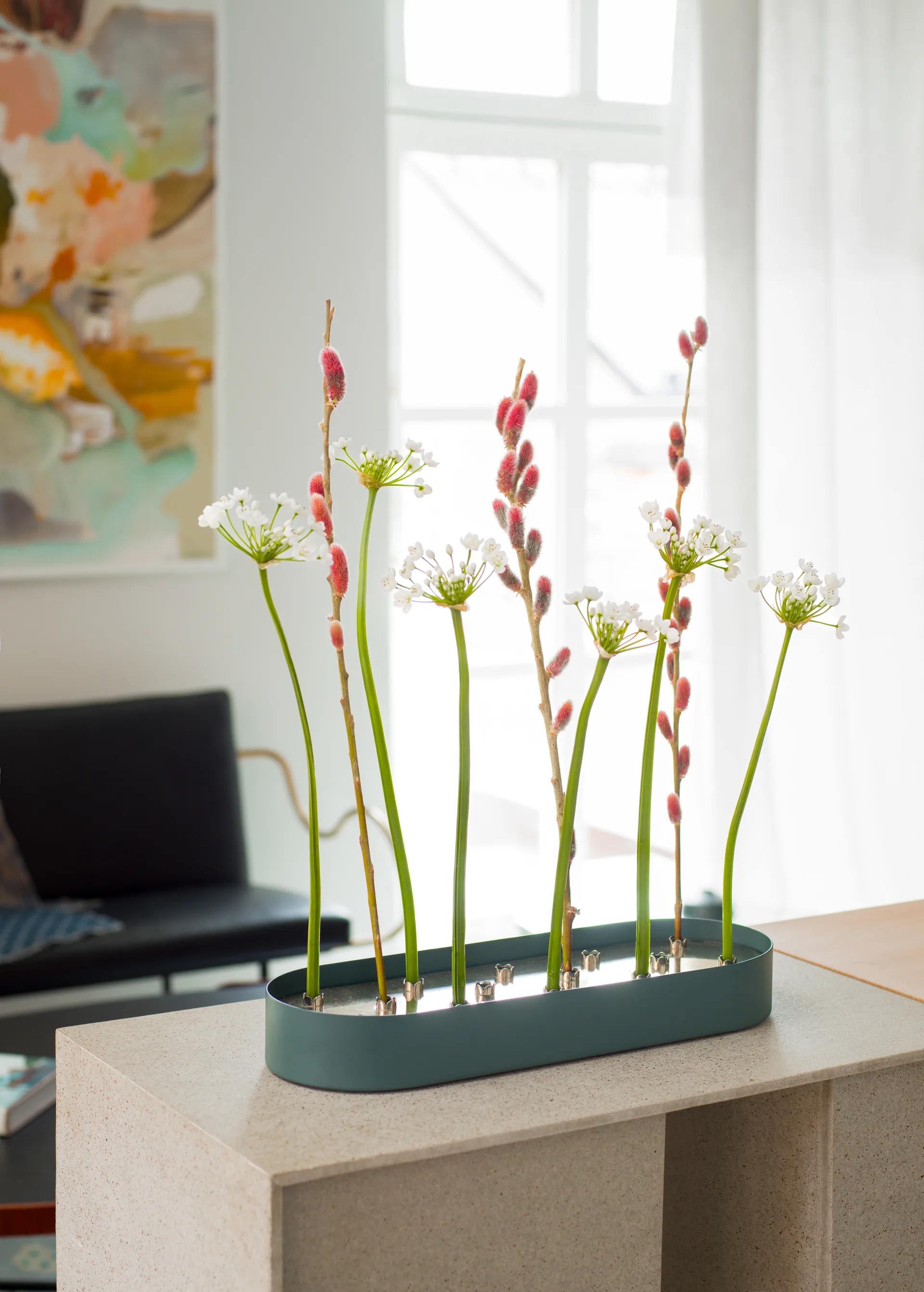 Jubel multifunctional 花瓶 45x14 cm, Steel-蓝色 KLONG