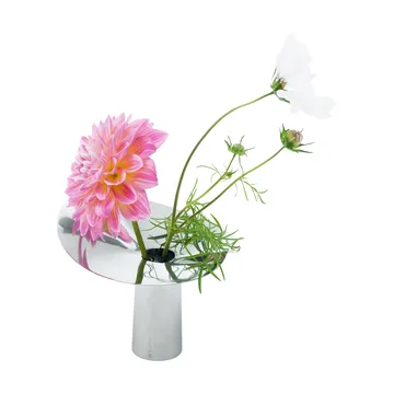 Löv 花瓶-烛台 - 不锈钢。10cm - KLONG