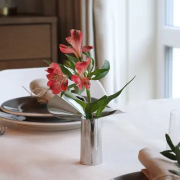 Löv 花瓶-烛台 - 不锈钢。10cm - KLONG