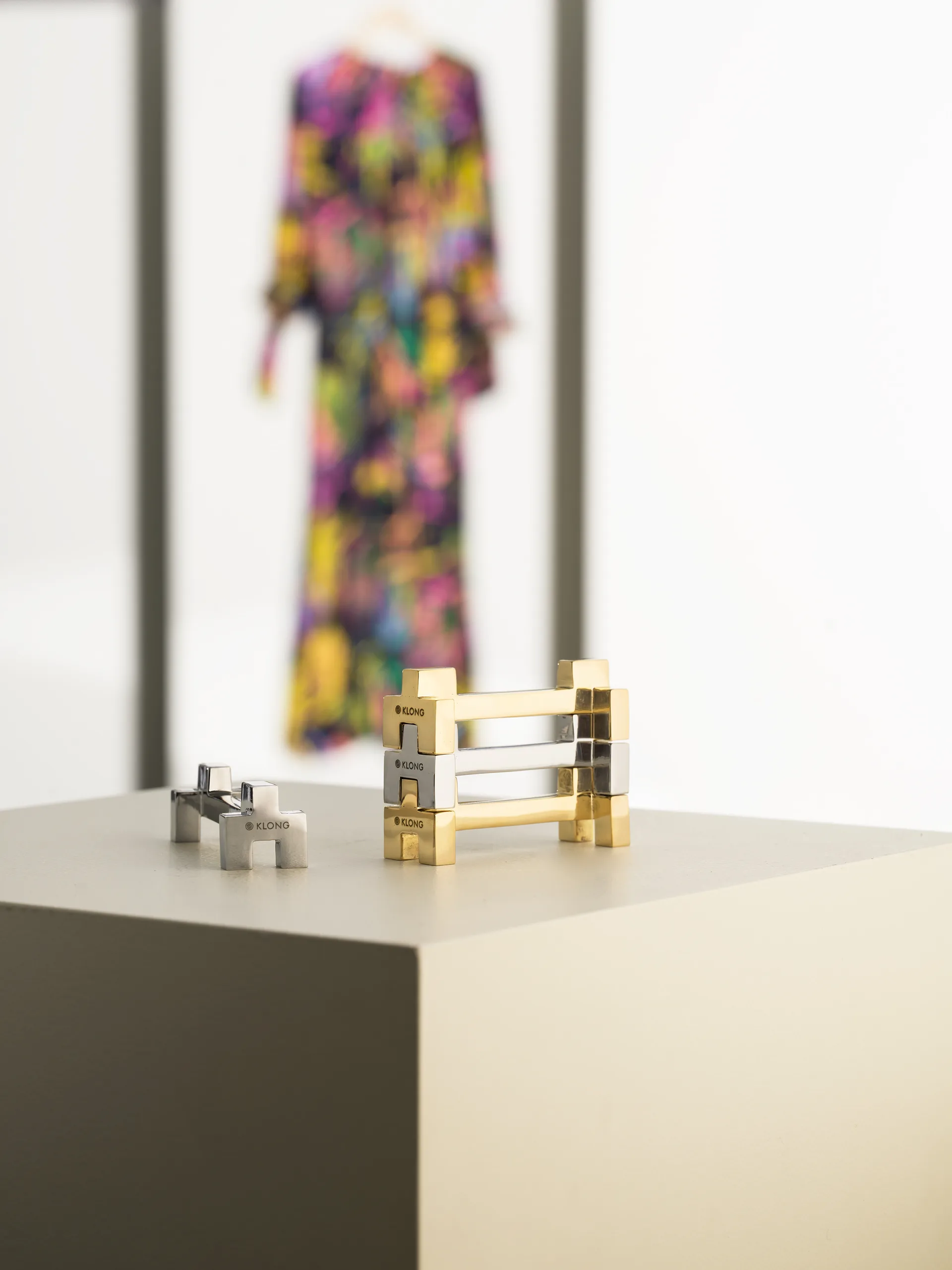 Signe 餐具 cutlery holder 两件套装, Nickel KLONG