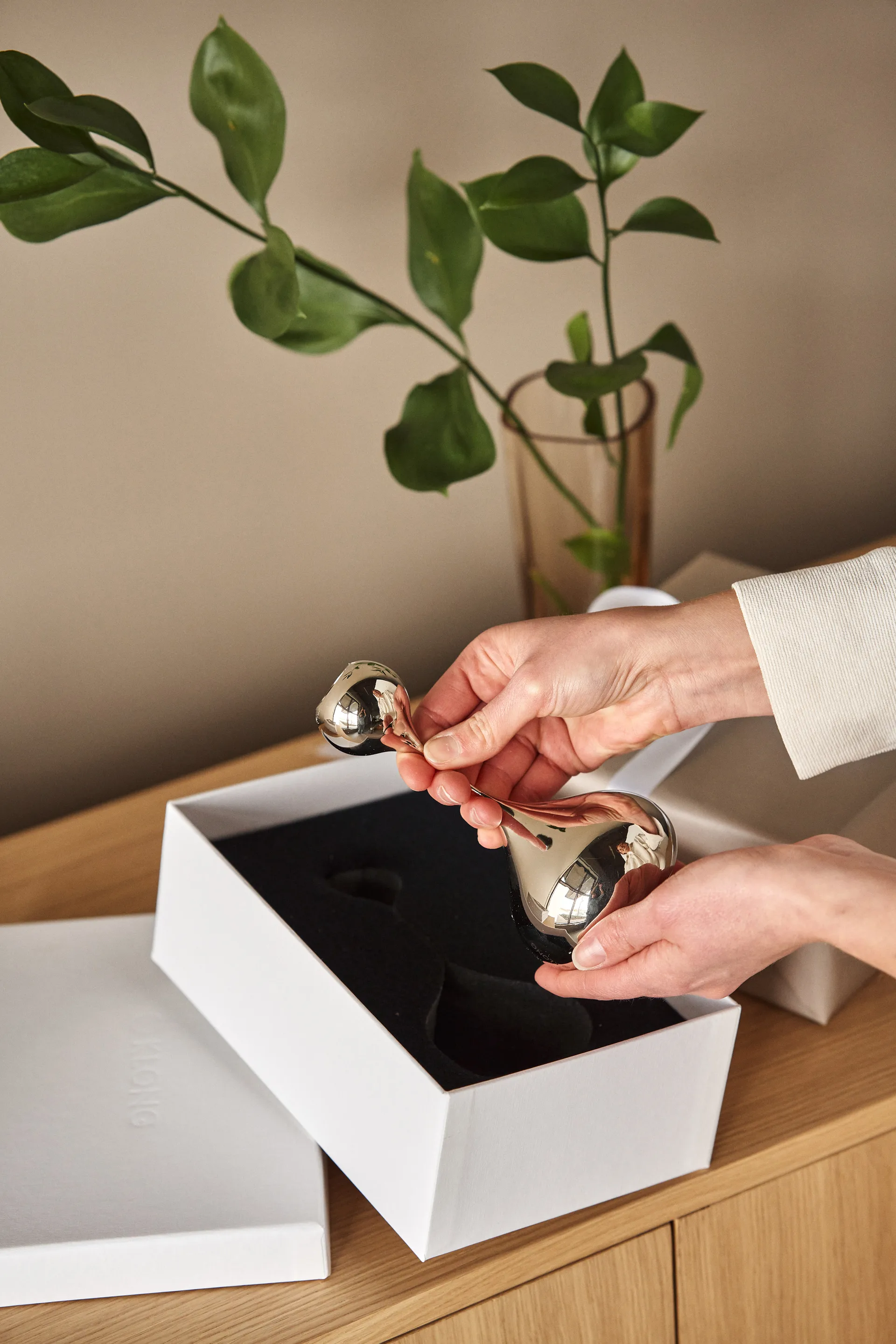 Tender 烛台 small, Nickel KLONG