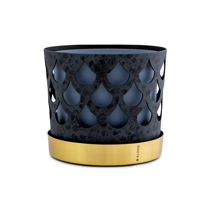 Trio 水滴形中号花盆 直径18cm - 蓝色 - KLONG