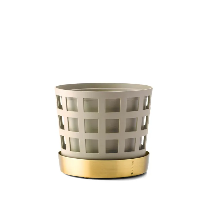 Trio Pot 方形花盆 - 米色_小号_Ø12cm - KLONG