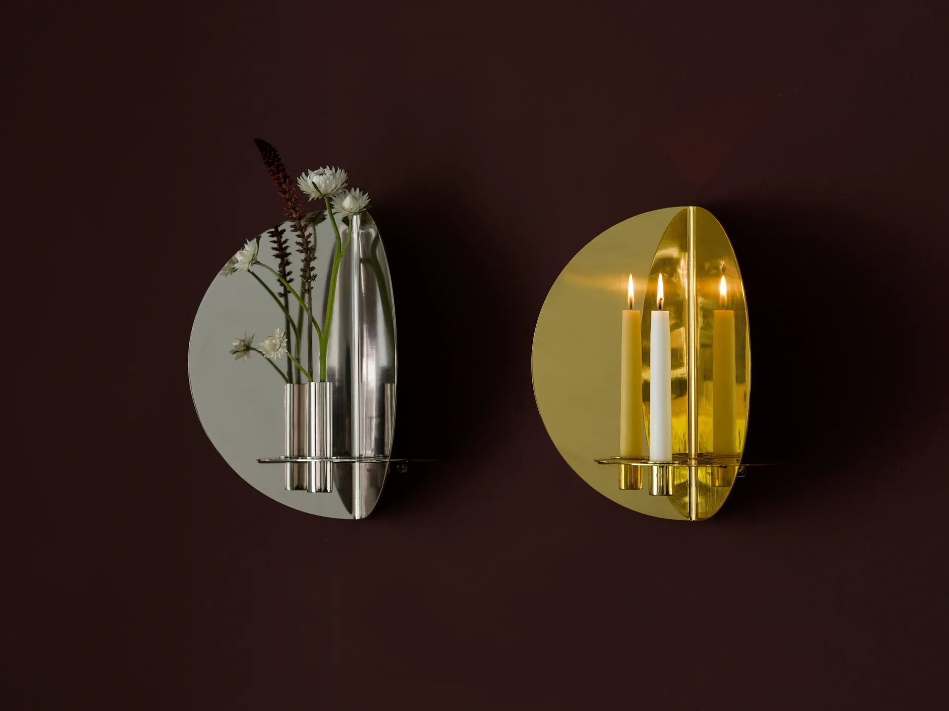 Twilight 烛台 wall, brass KLONG