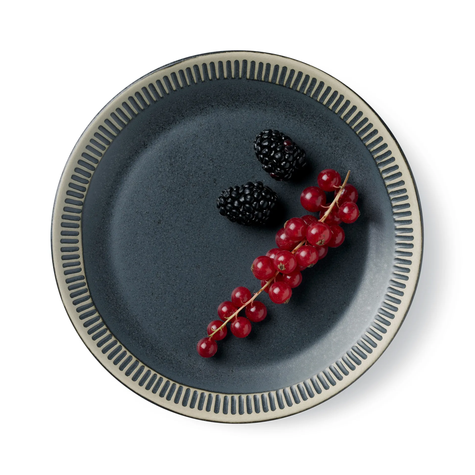 Colorit 盘子 Ø19 cm, Dark 灰色 Knabstrup Keramik