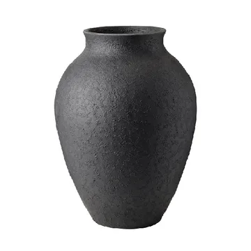 Knabstrup 花瓶 20cm - 黑色 - Knabstrup Keramik