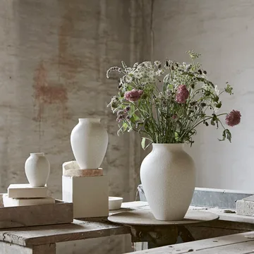 Knabstrup 27cm陶瓷花瓶 - 白色 - Knabstrup Keramik