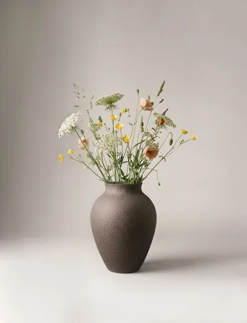 Knabstrup 花瓶 27cm - 树皮 - Knabstrup Keramik