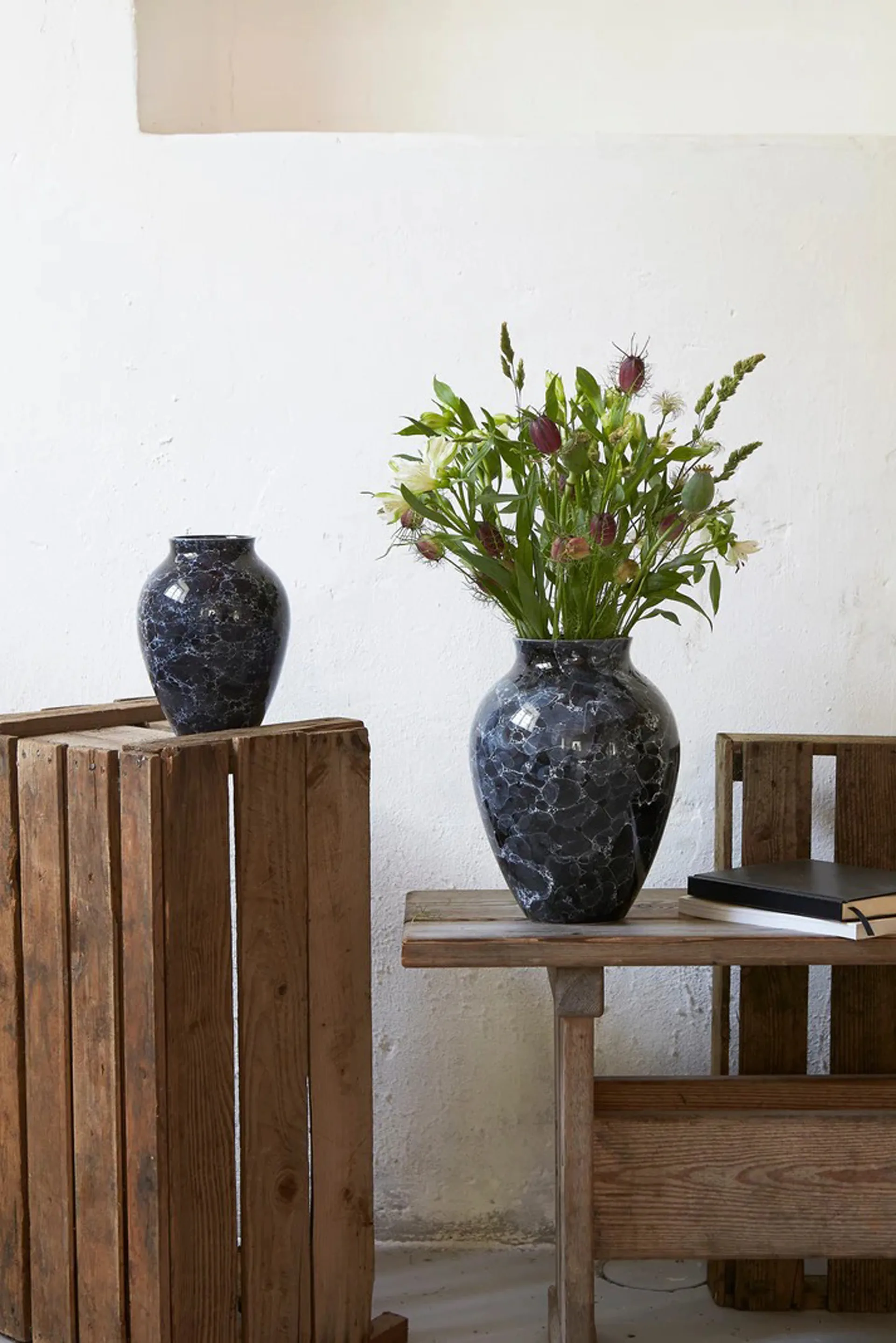 Knabstrup 花瓶 Natura 20 cm, Grafit Knabstrup Keramik