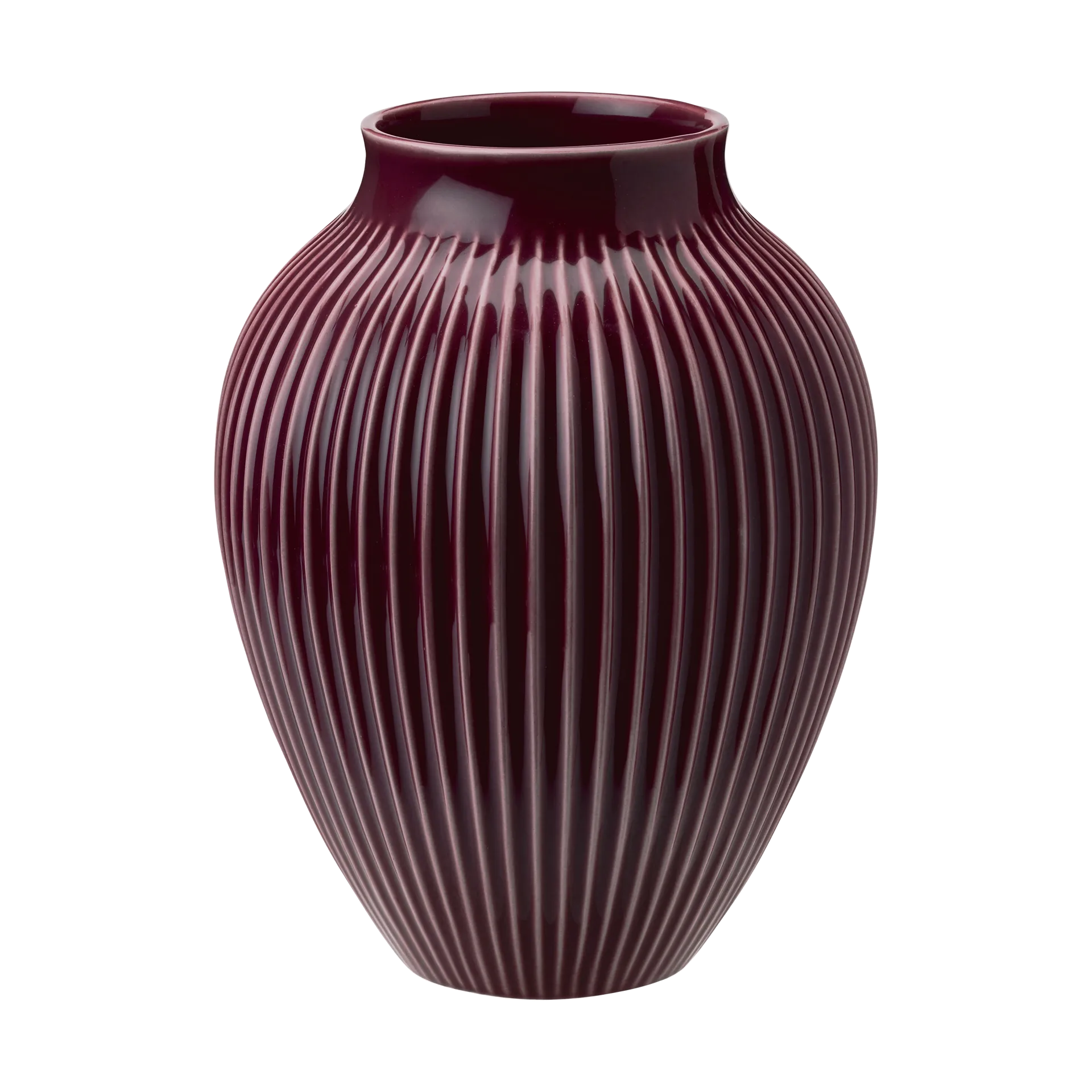 Knabstrup 花瓶 ribbed 20 cm, Berry Knabstrup Keramik