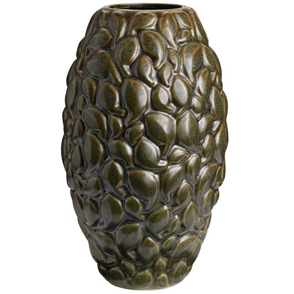 Leaf 花瓶 Limited Edition 40 cm, Khaki 绿色 Knabstrup Keramik