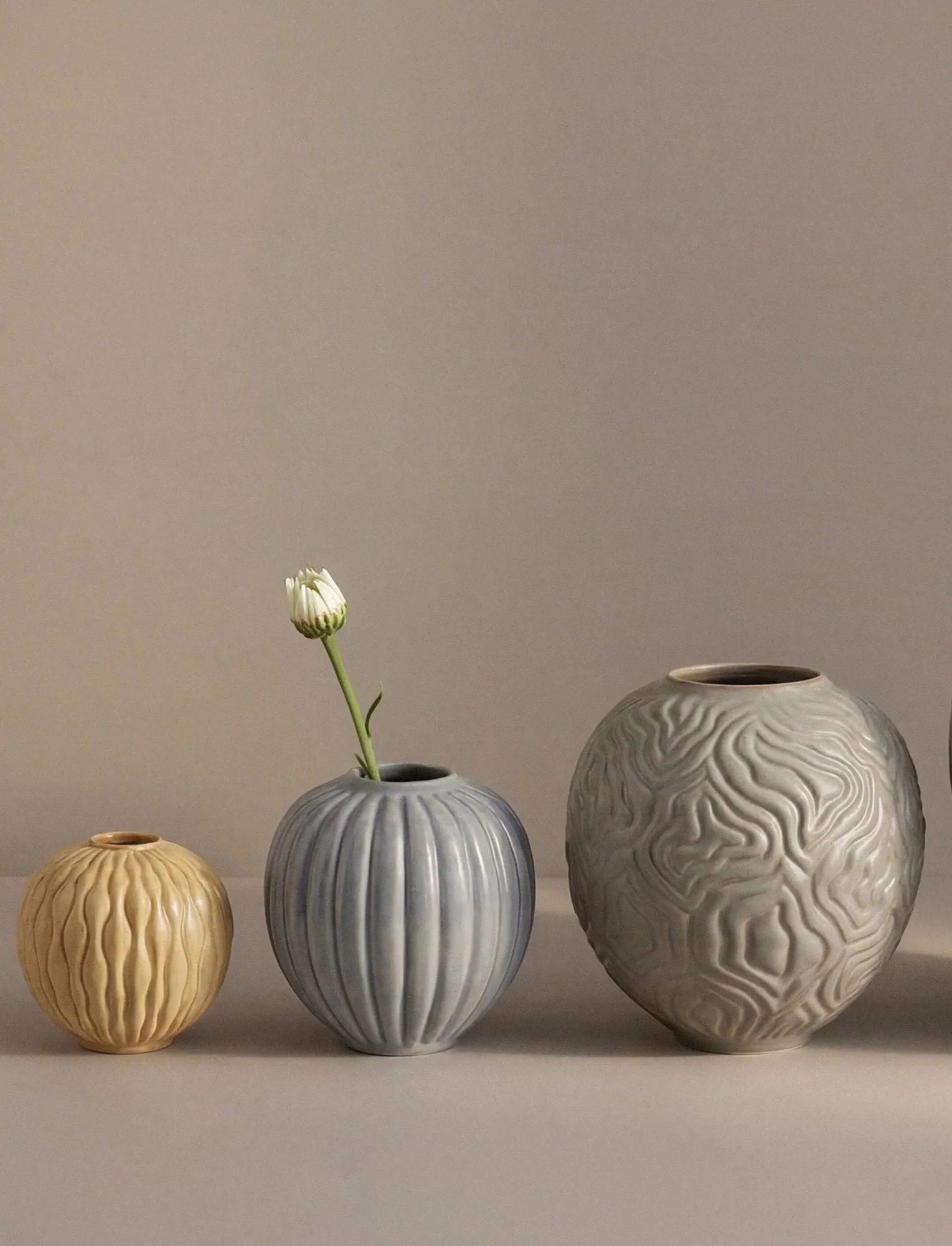 Solum 花瓶, 赭色，8.5cm Knabstrup Keramik