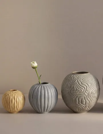 Solum 花瓶 - Mist，11cm - Knabstrup Keramik