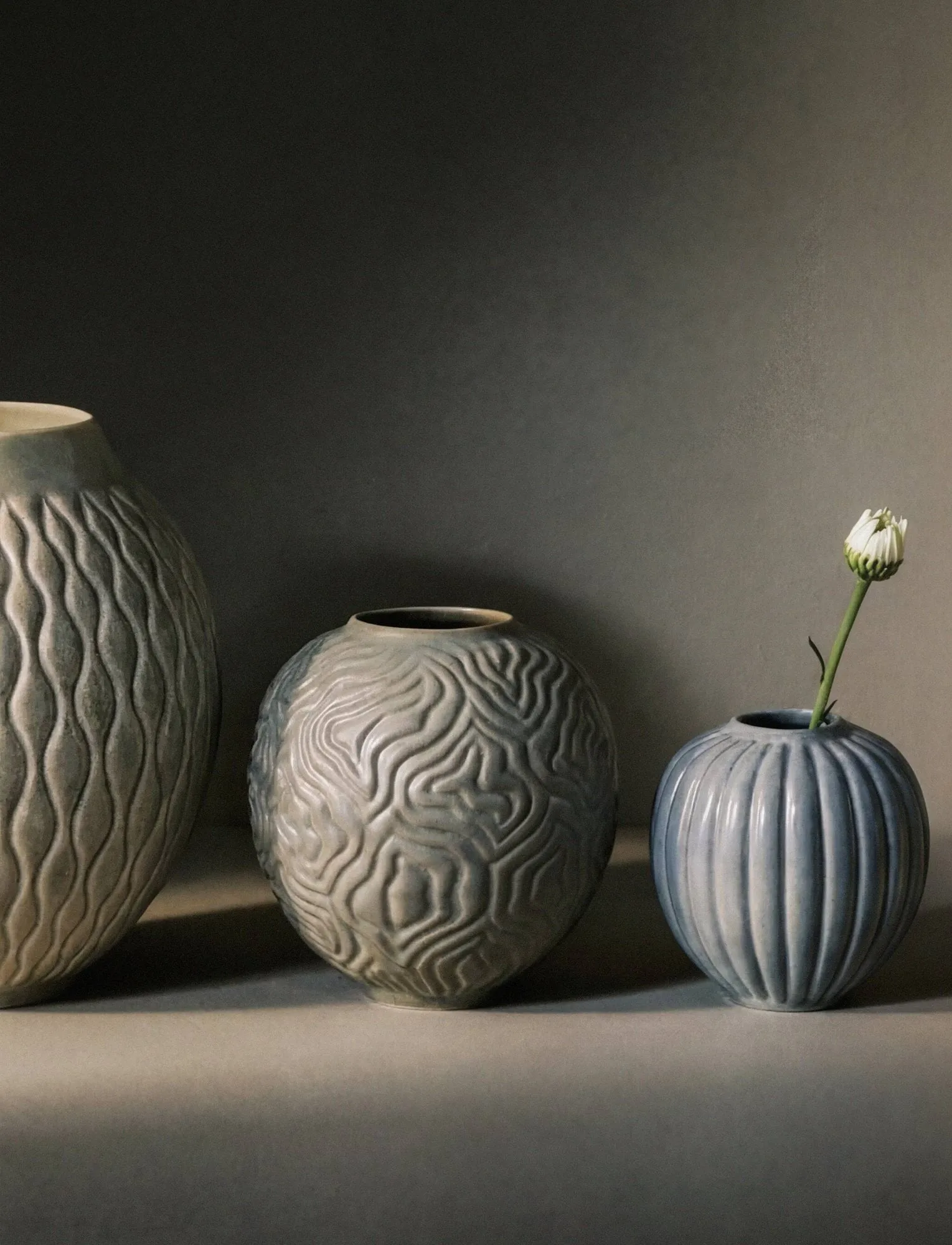 Solum 花瓶, Mist，11cm Knabstrup Keramik