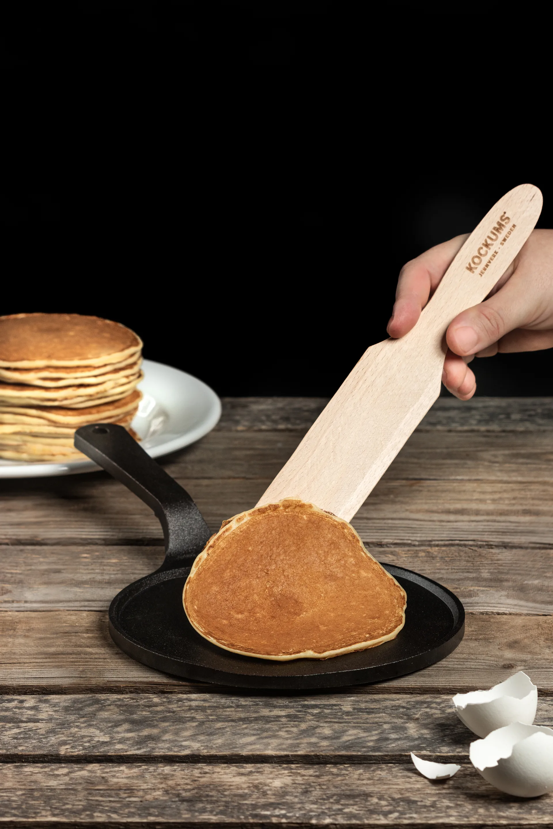 Crêpe pan 18 cm, 黑色 Kockums Jernverk