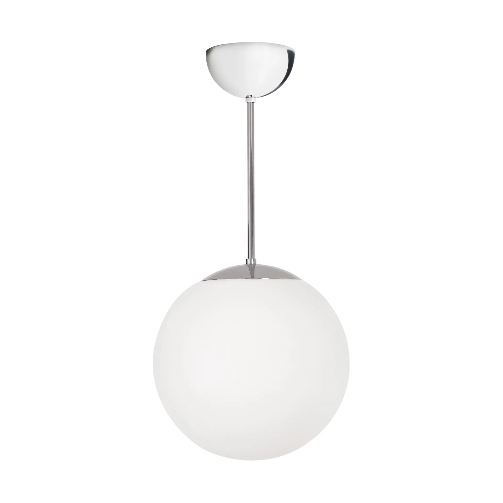 Funkis Glob吊灯, 白色_镀铬_Ø20 cm Konsthantverk