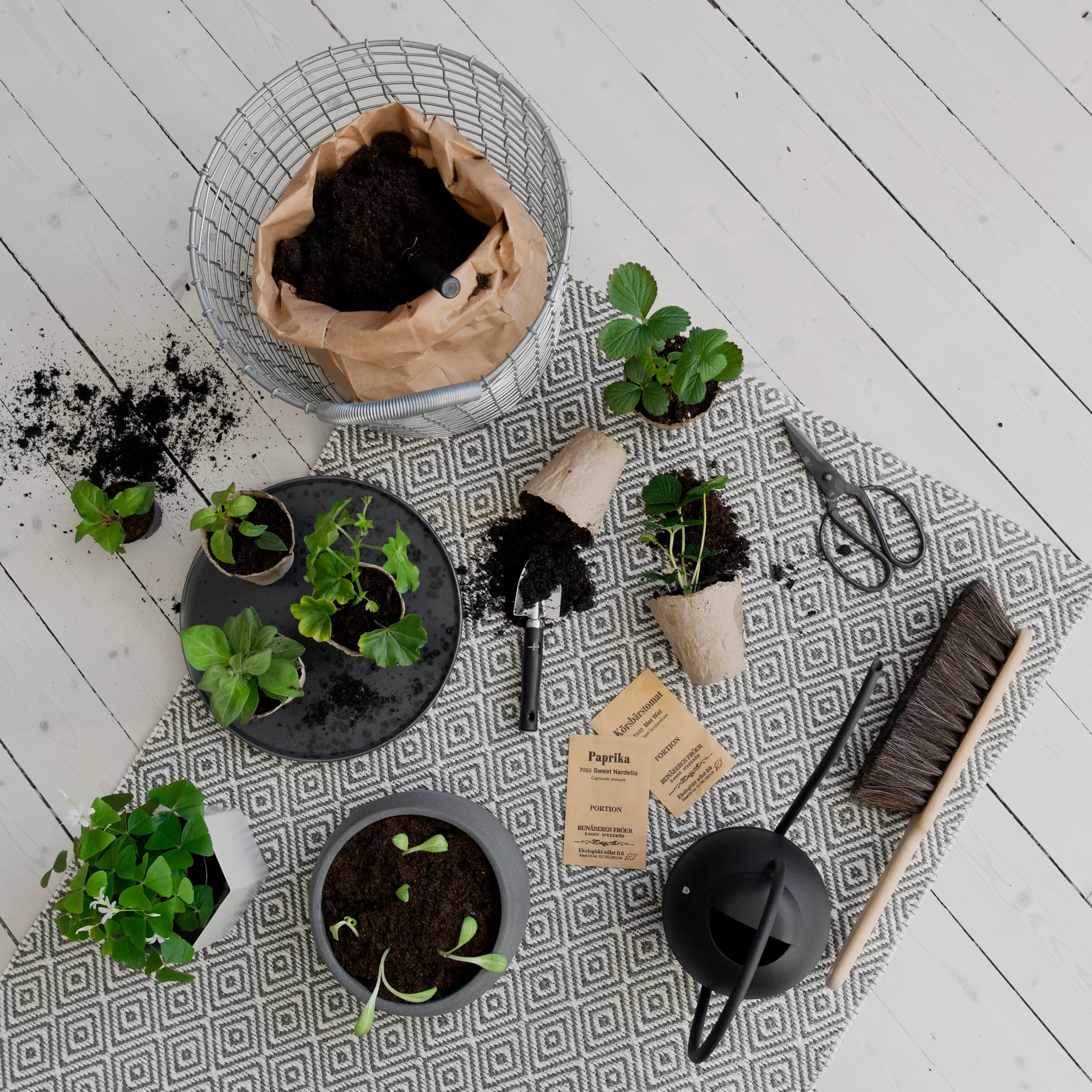 Korbo 置物篮/收纳篮 18, 镀锌钢（哑光） KORBO