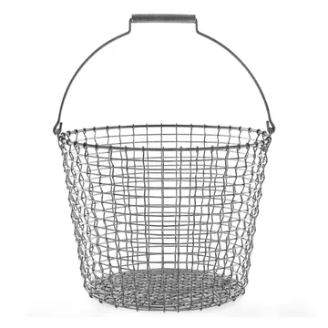 Korbo 24号经典手工钢丝收纳桶 - galvanized steel - KORBO