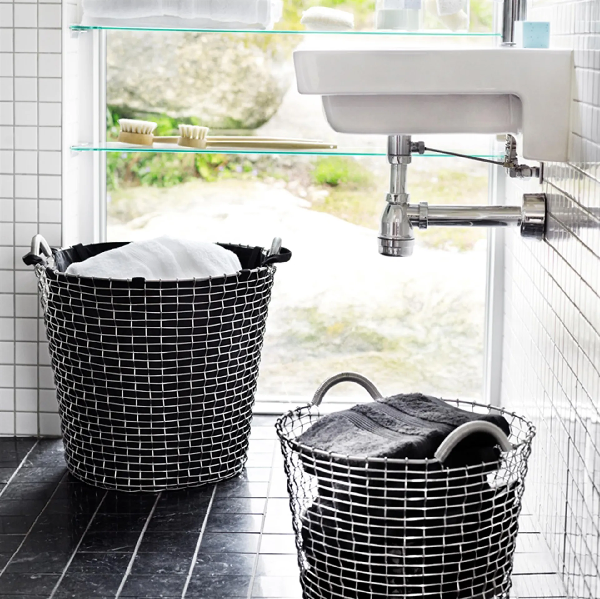 Korbo脏衣收纳袋, 黑色 65 l KORBO