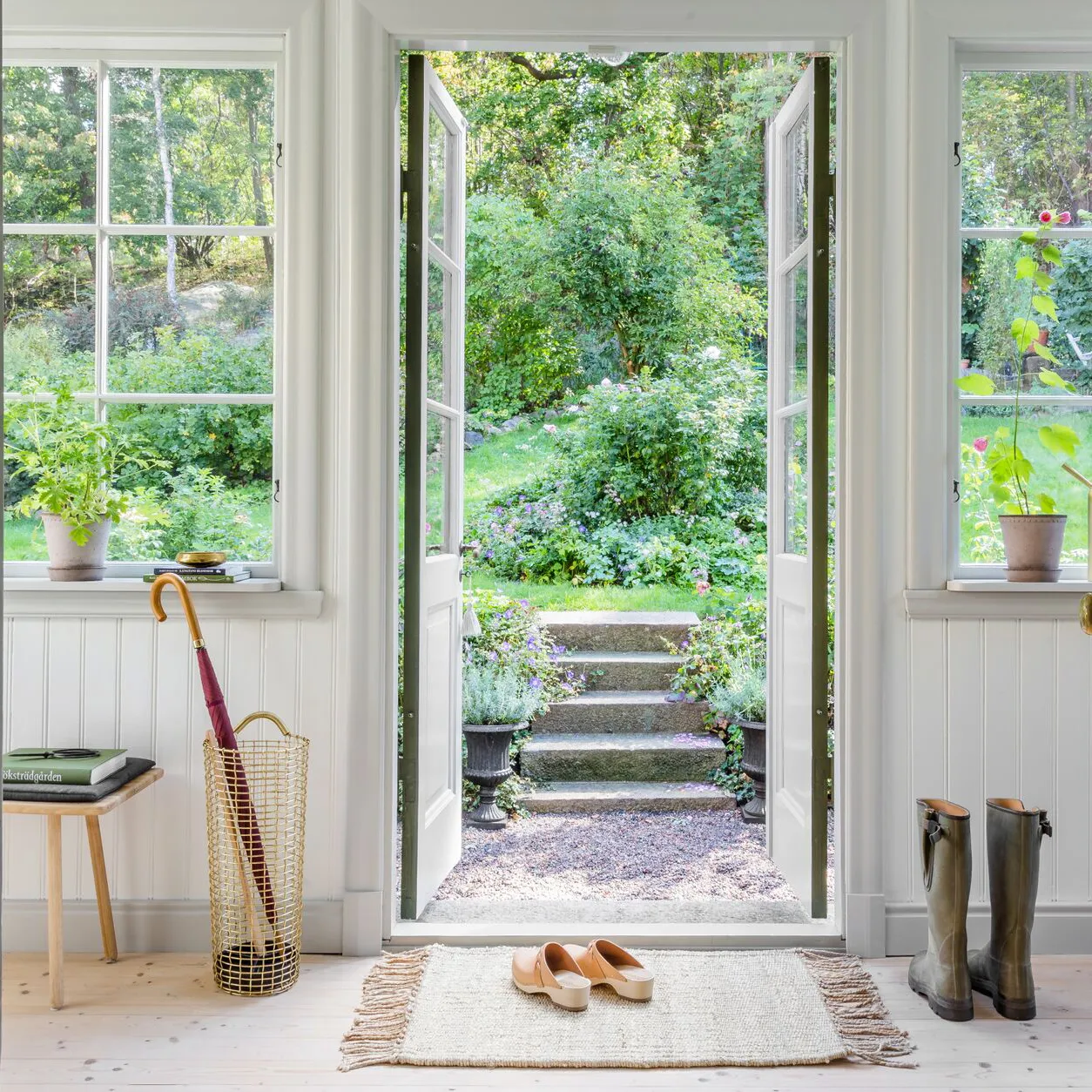 Korbo umberella stand, brass KORBO