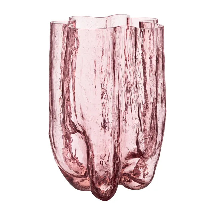 冰裂纹花瓶 37cm - 粉色 - Kosta Boda