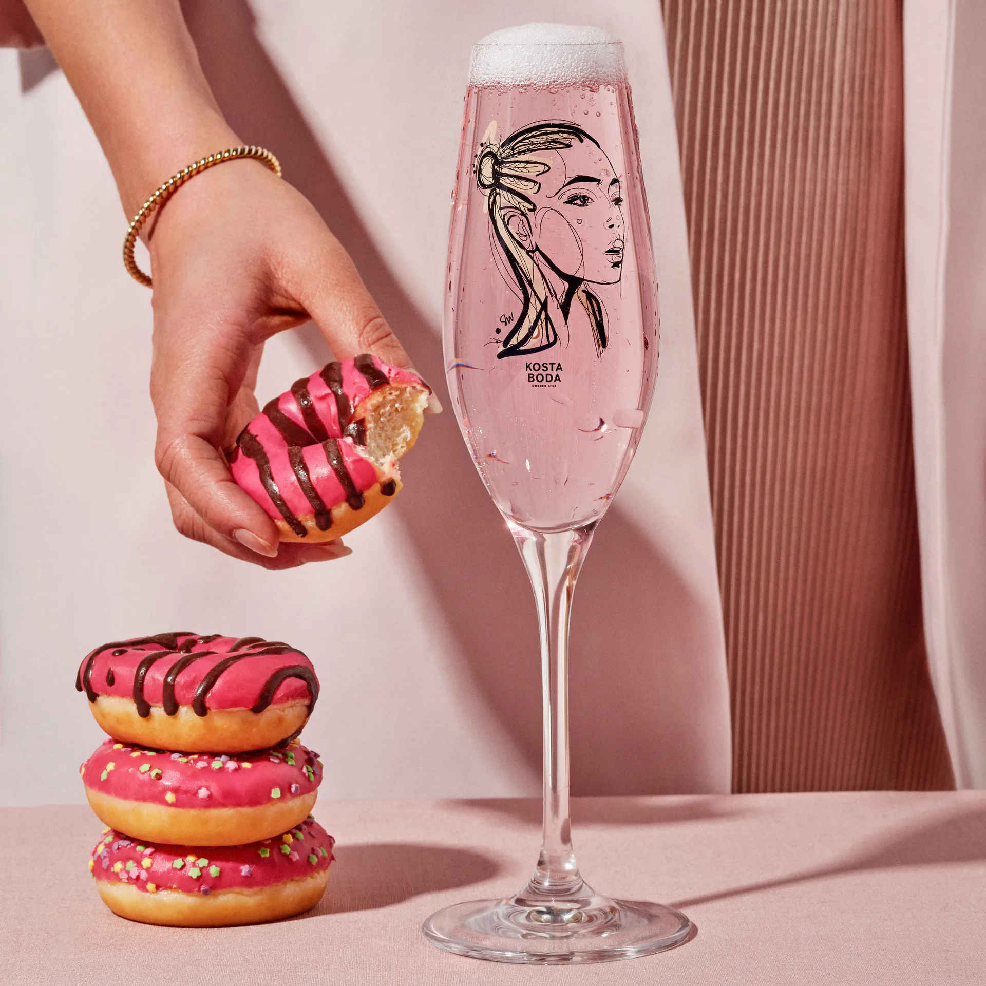 All about you 香槟杯 24 cl 两件套装, forever yours Kosta Boda