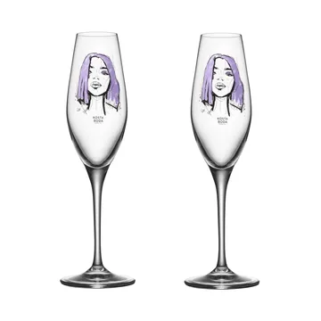 All about you 香槟杯 240ml 2件装 - 永远是我的 - Kosta Boda