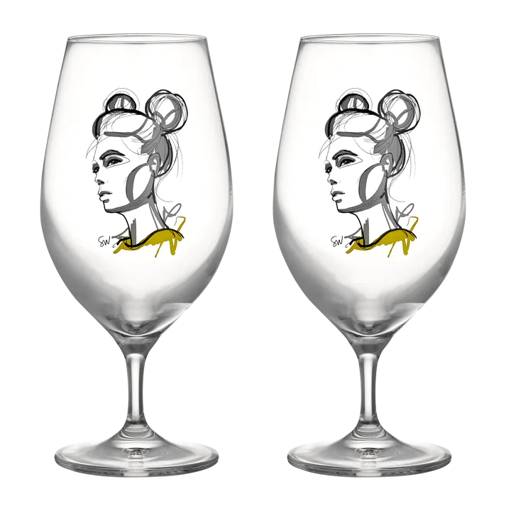 All about you 啤酒杯 400ml 2件装 - 为你干杯 - Kosta Boda