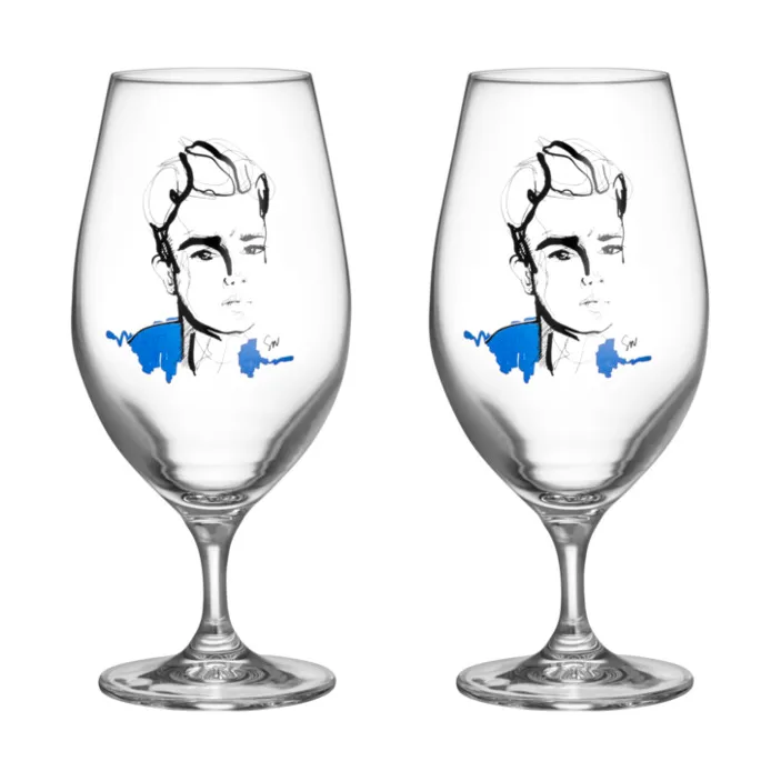 All about you 啤酒杯 400ml 2包装 - 为他庆祝款 - Kosta Boda