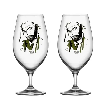 All about you 啤酒杯 400ml 2件装 - 想要他_绿色 - Kosta Boda