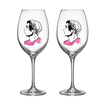 All about you 酒杯 520ml 2包装 - 拥抱他款 - Kosta Boda
