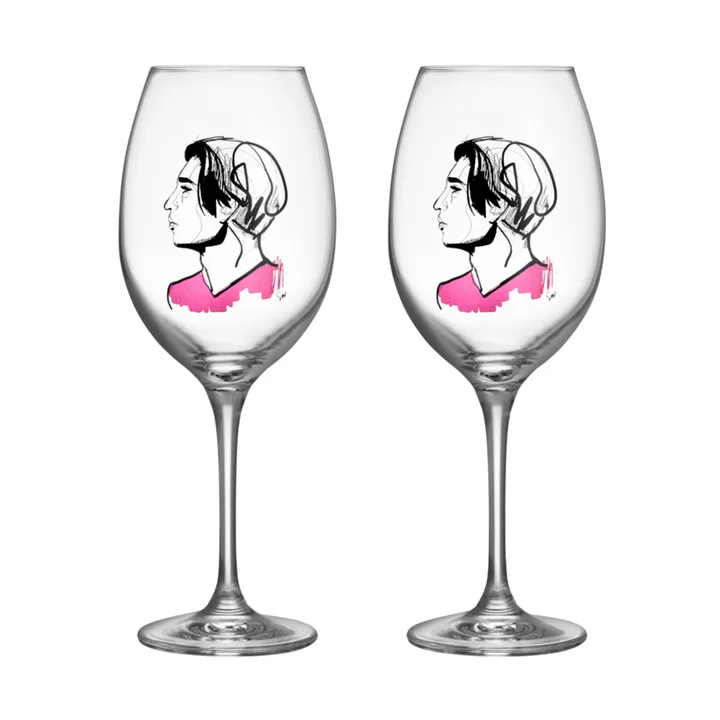 All about you 酒杯 520ml 2包装 - 拥抱他款 - Kosta Boda