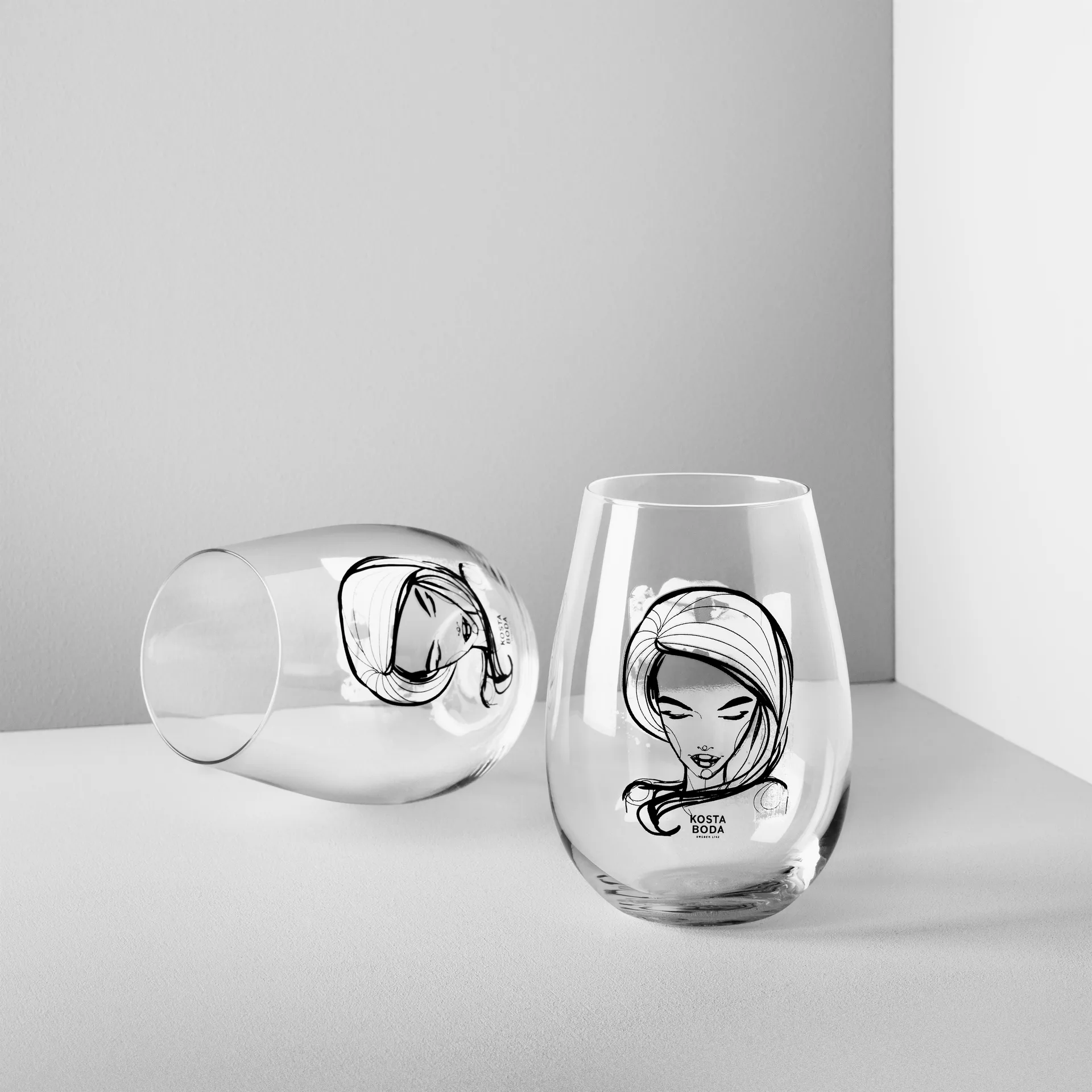 All about you 玻璃制 57 cl 两件套装, need you (白色) Kosta Boda