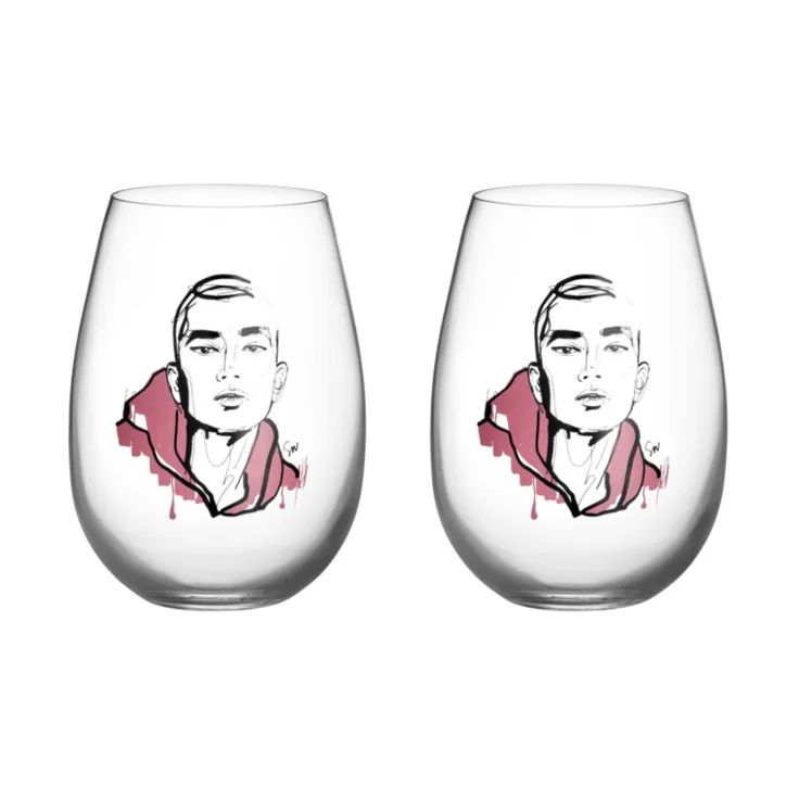 All about you 平底杯 570ml 2包装, 贴近他款 Kosta Boda