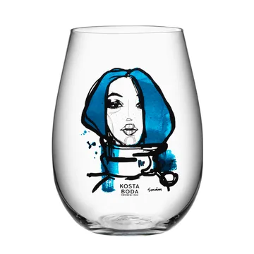 All about you 玻璃杯 570ml 2件装 - 想你_蓝色 - Kosta Boda