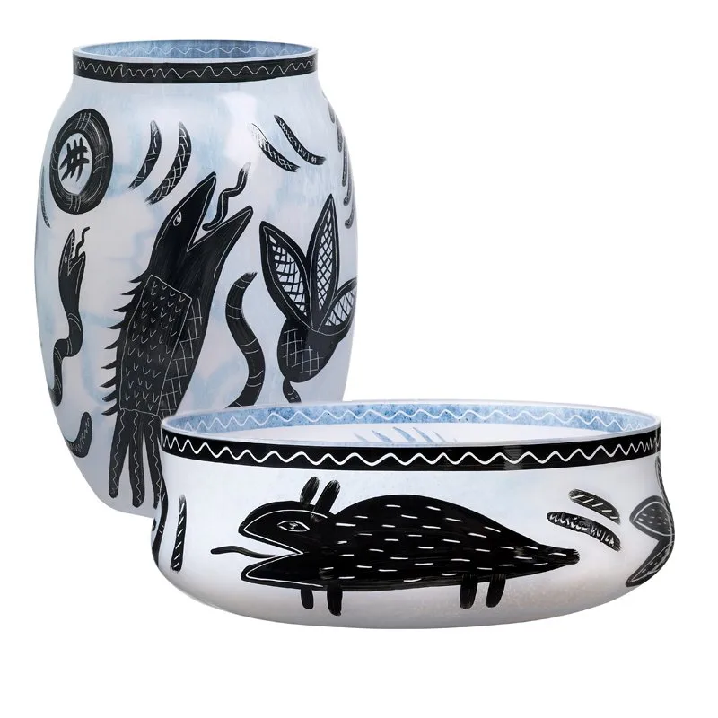 Caramba 盘子, 白色 Kosta Boda